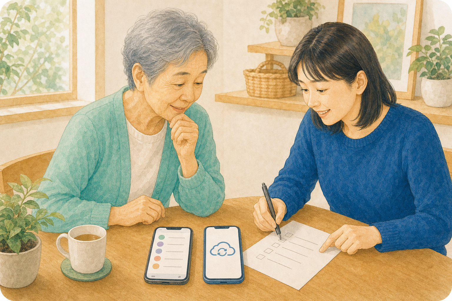 機種変更前に連絡先を保存する方法