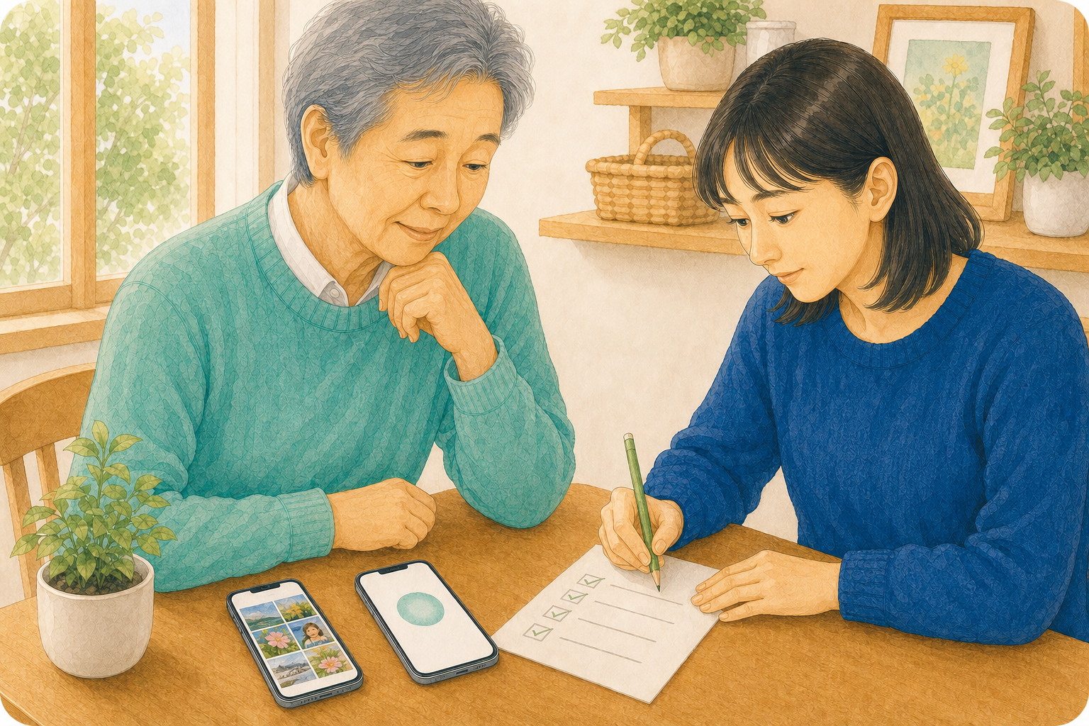 機種変更前に紙へ控える情報